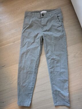Zara Kids Casual Light Gray Chino Pants Size 10